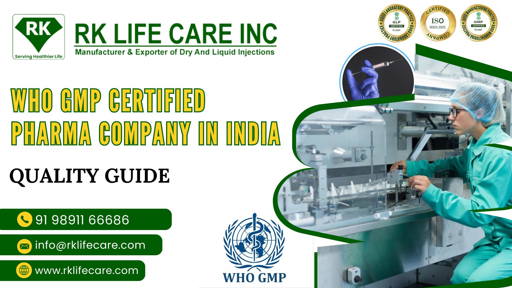 WHO GMP Certified Pharma Company in India: Quality Guide